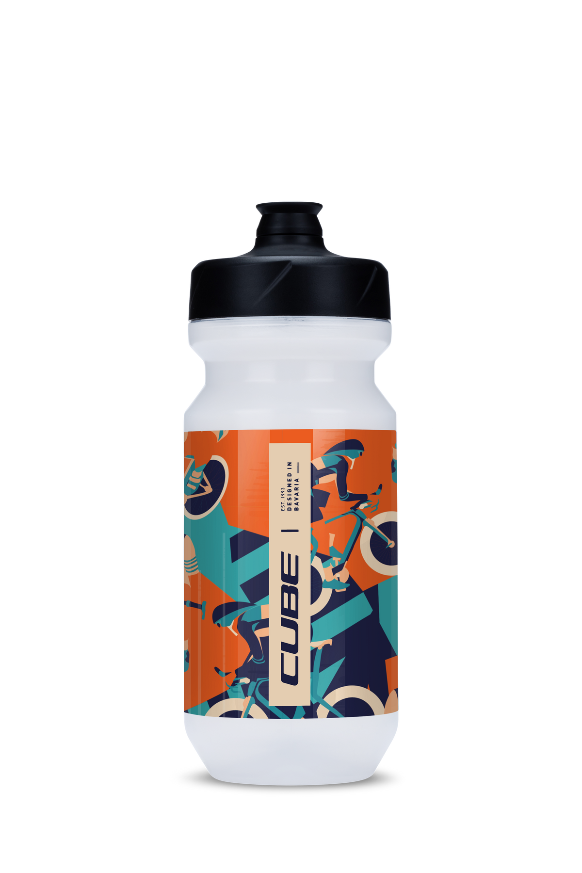 CUBE drinkfles Flow 500 blauw'n'oranje