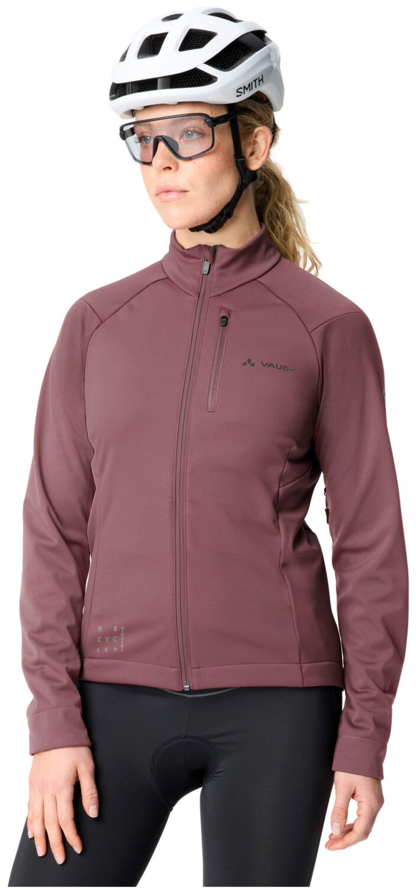 VAUDE Dames Posta Softshell Jas II ruby dusk