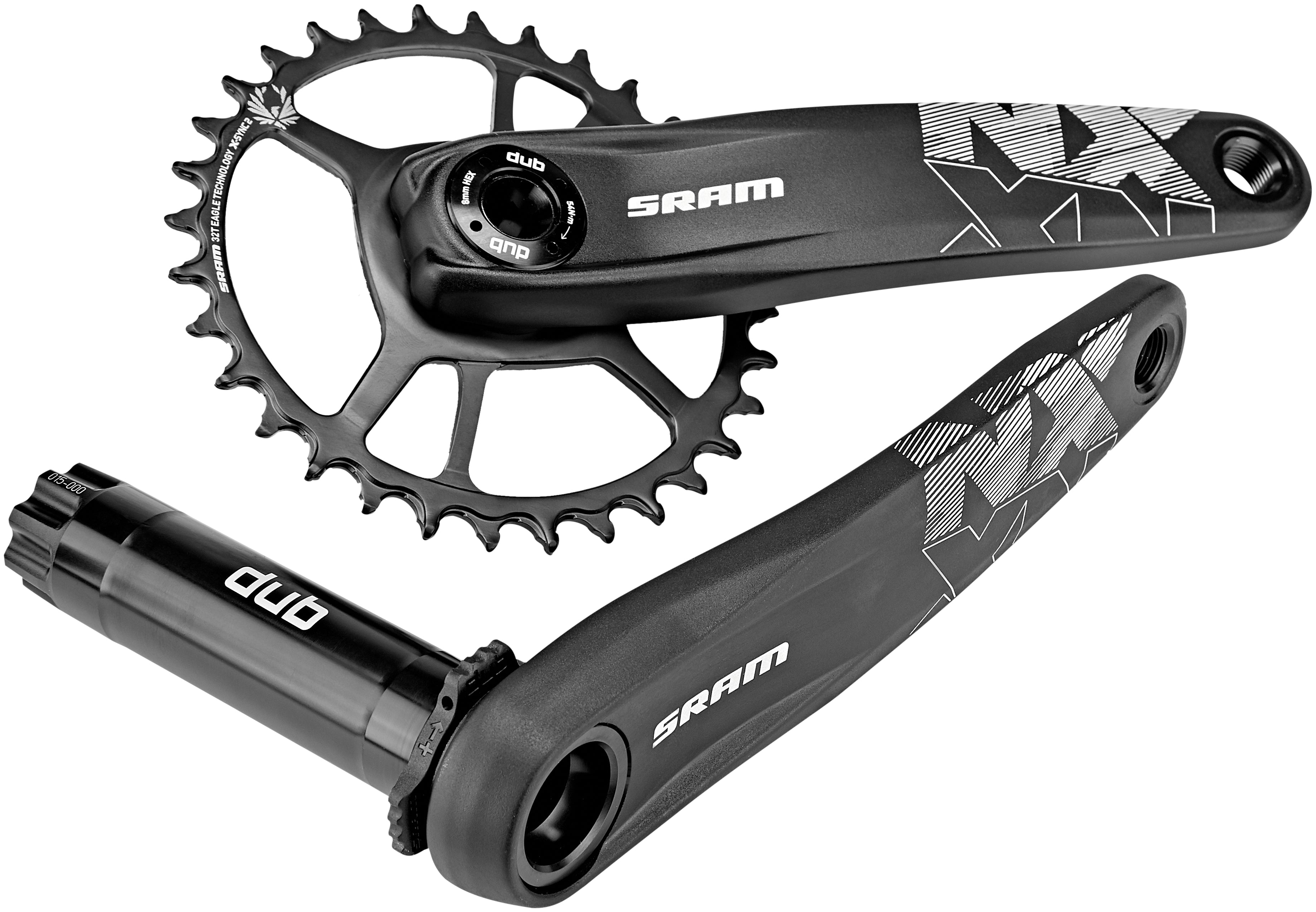 SRAM NX Eagle DUB Crank DM X-SYNC 32 tanden 12-speed zwart