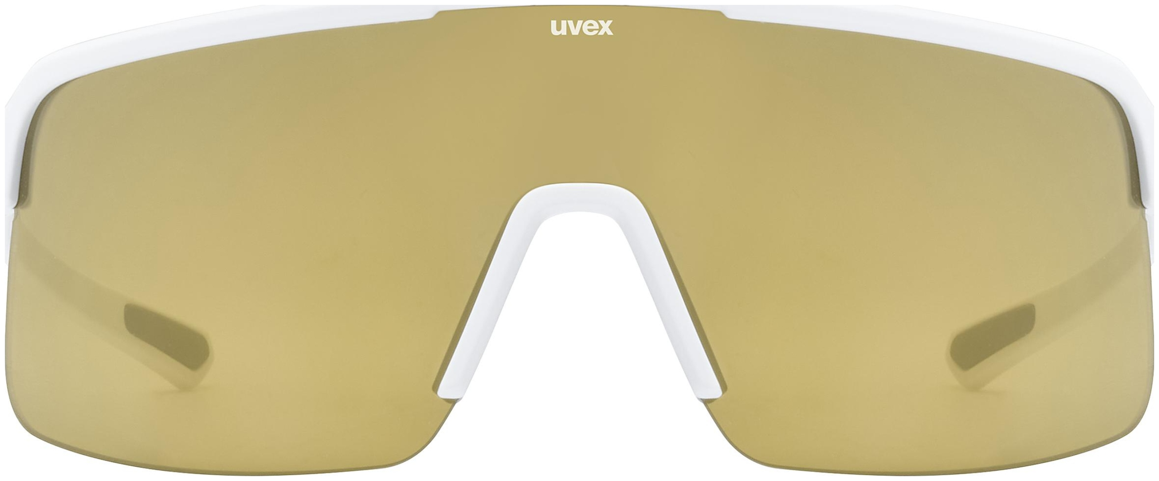 uvex Dyrt fietsbril Wit Mat / Mirror Goud