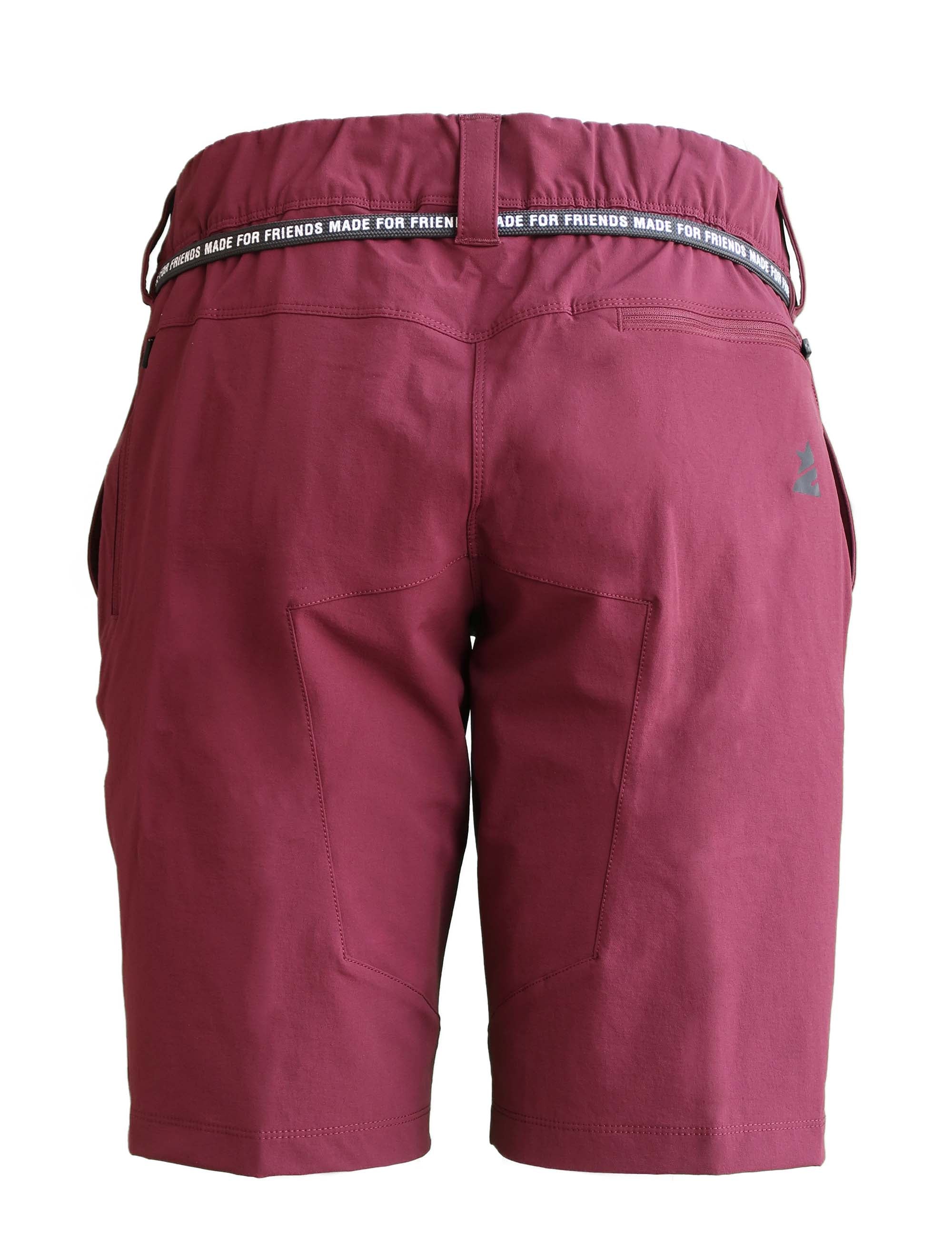 Zimtstern Xalpz Tech Shorts Dames Windsor Wine