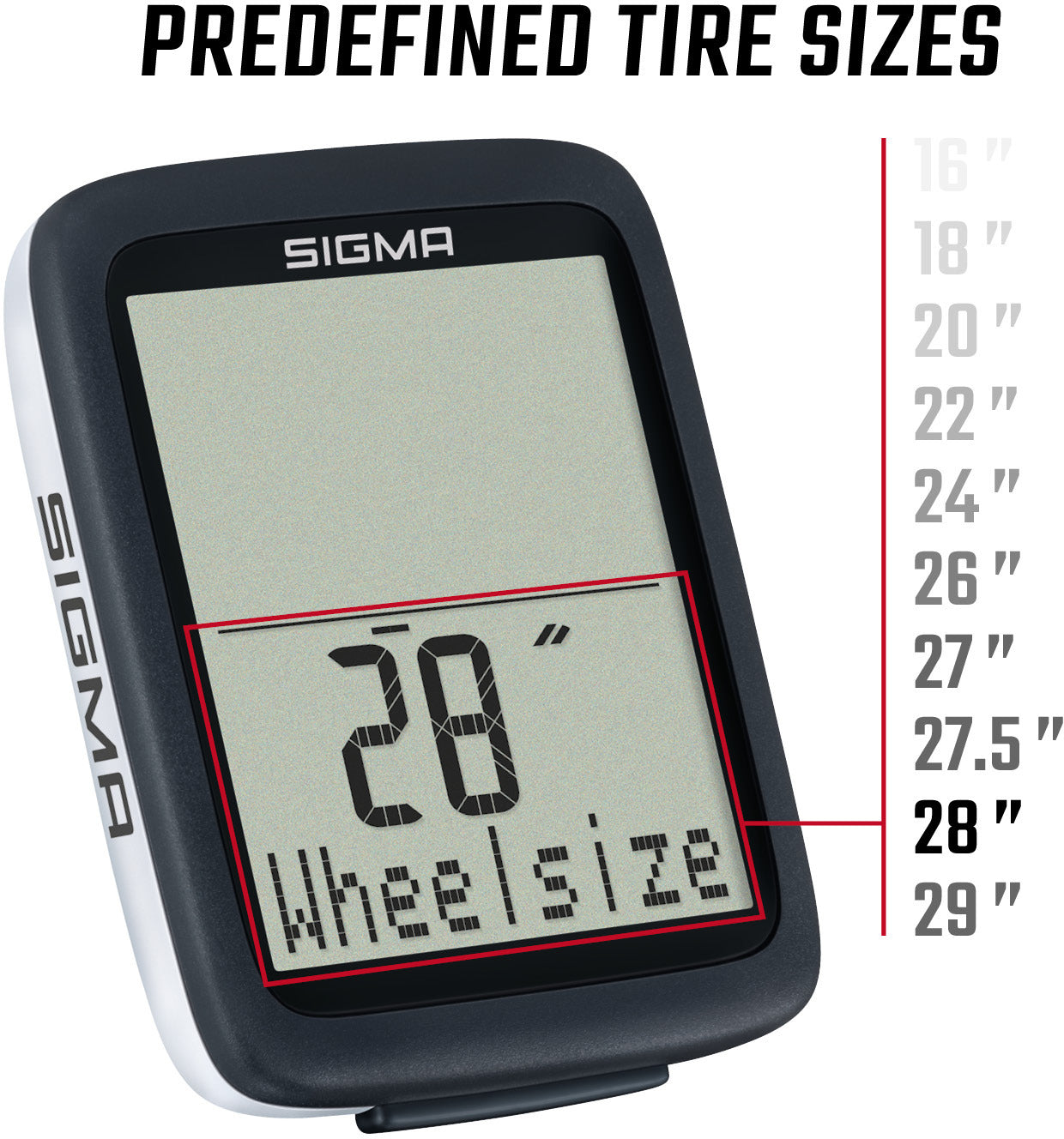 Sigma BC 10.0 bedrade fietscomputer