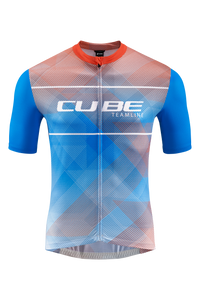 CUBE TEAMLINE shirt CMPT korte mouwen white´n´blue´n´red – aktuelle Variante