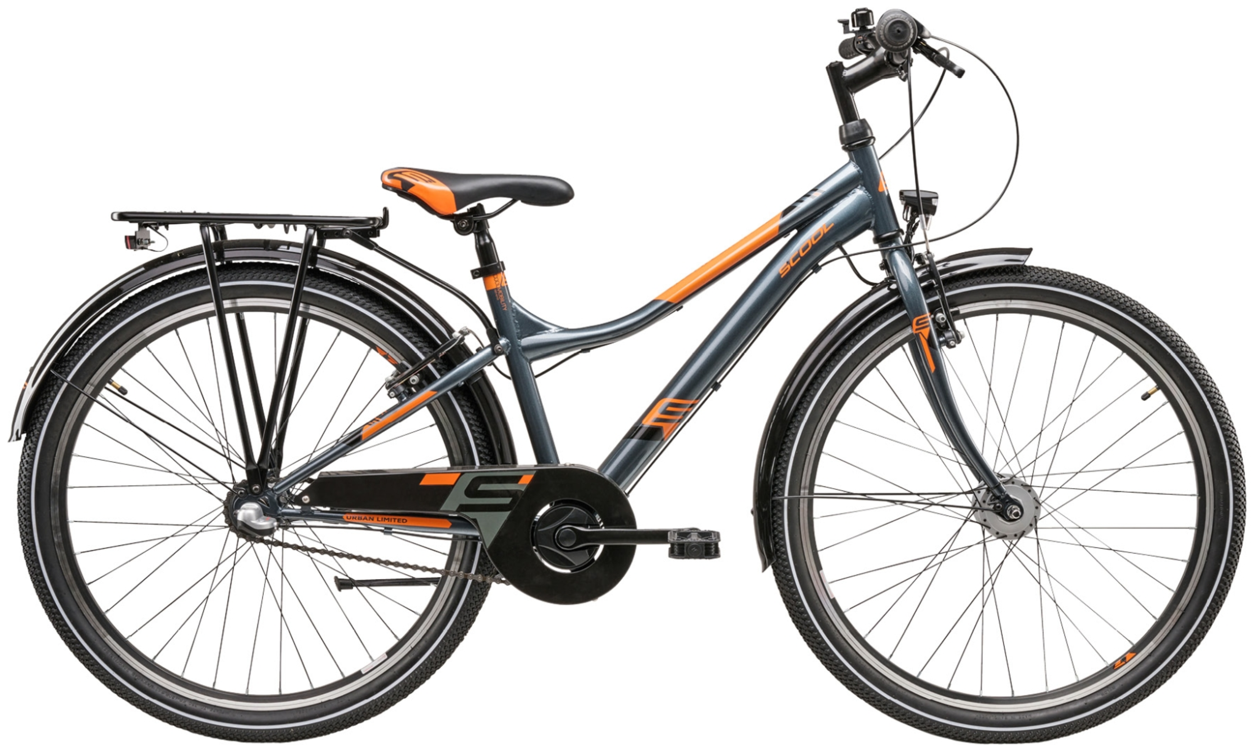 S'cool troX 26-N3 Donkergrijs/Oranje