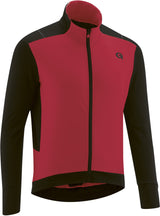 Gonso Bavella lange mouwen shirt met doorlopende ritssluiting heren rood/zwart