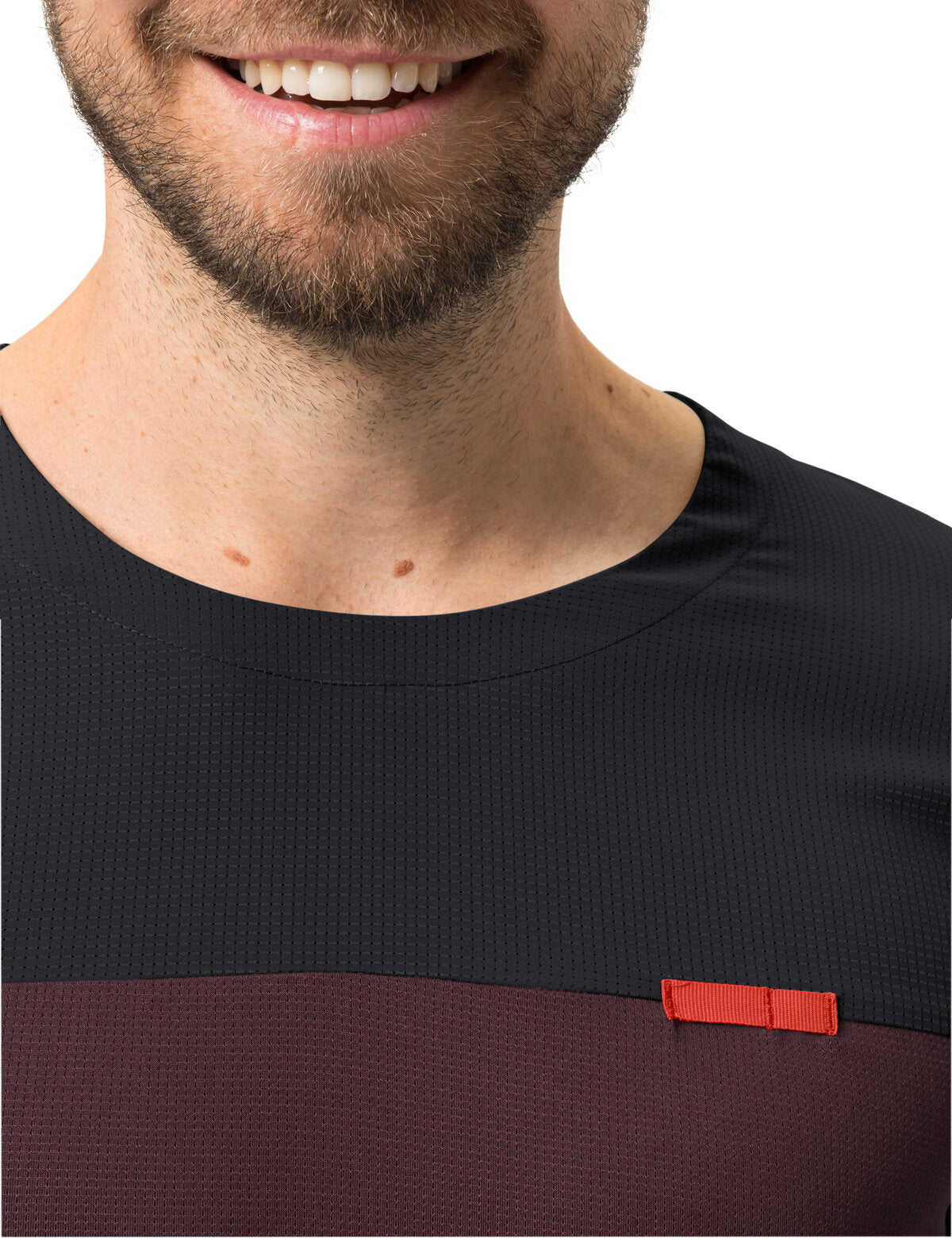 VAUDE Kuro II Korte mouwen shirt heren rood/zwart