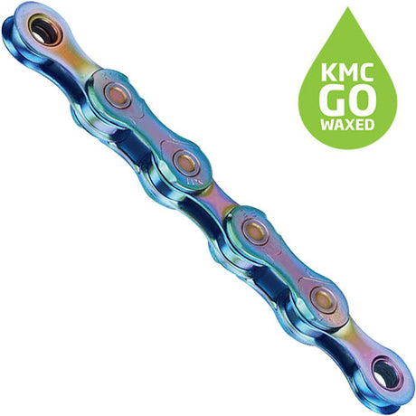 KMC X11 ketting 11-speed 118 schakels gewaxed aurora blue