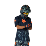 Fox Ranger SS Jersey Img Print Arctisch Blauw