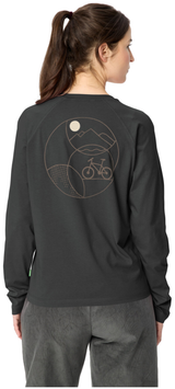 VAUDE Dames Fietser LS T-shirt grafiet