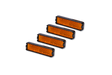 ACID pedaalreflector set oranje