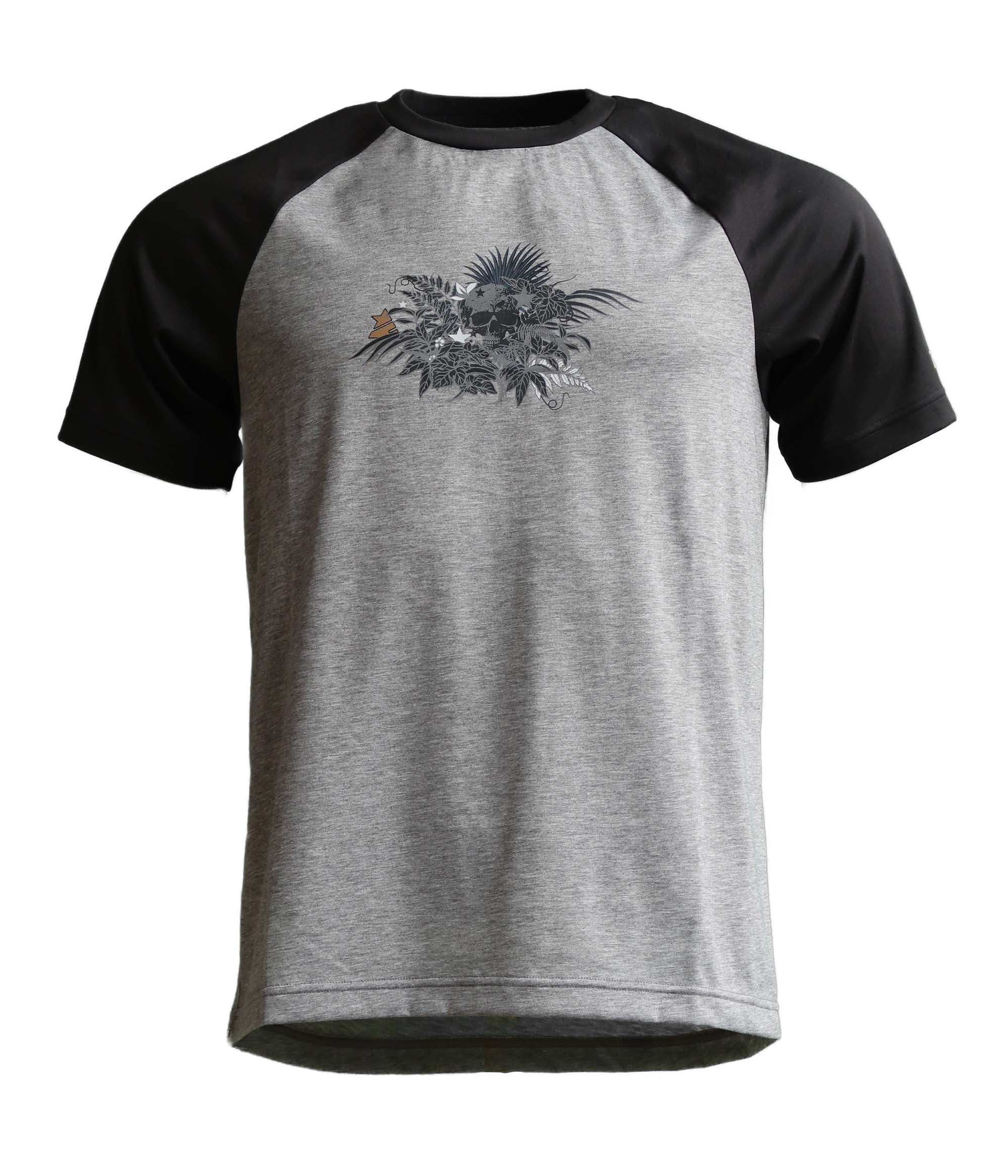 Zimtstern Riderz MTB Tee SS Heren Gun Metal Melange/Pirate Black
