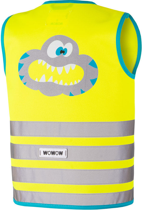 wowow veiligheidsvest Crazy Monster Jacket voor kinderen geel