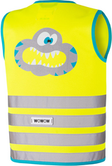 wowow veiligheidsvest Crazy Monster Jacket voor kinderen geel