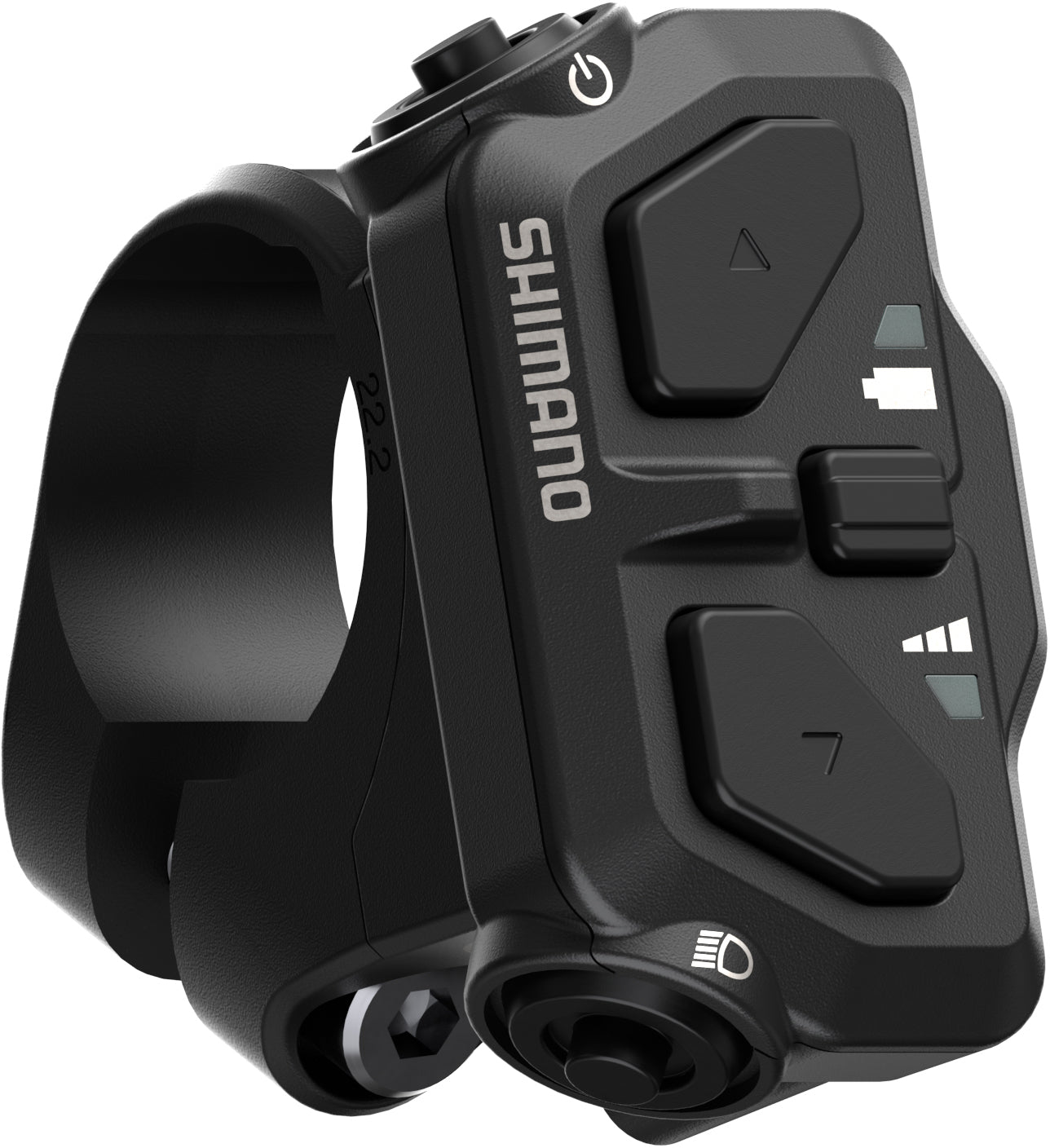Shimano Schakelaar E-Bike Systemen S-WEN600-L Beugel 35,0 mm met 31,8 mm Adapter