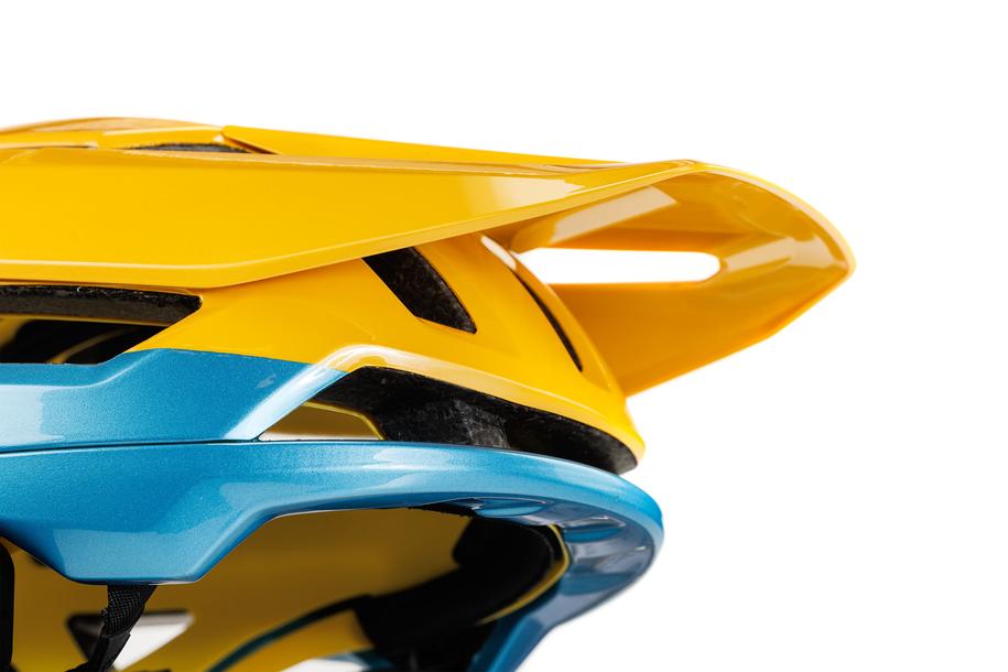 CUBE Helm TROOPER geel´n´blauw´n´roze