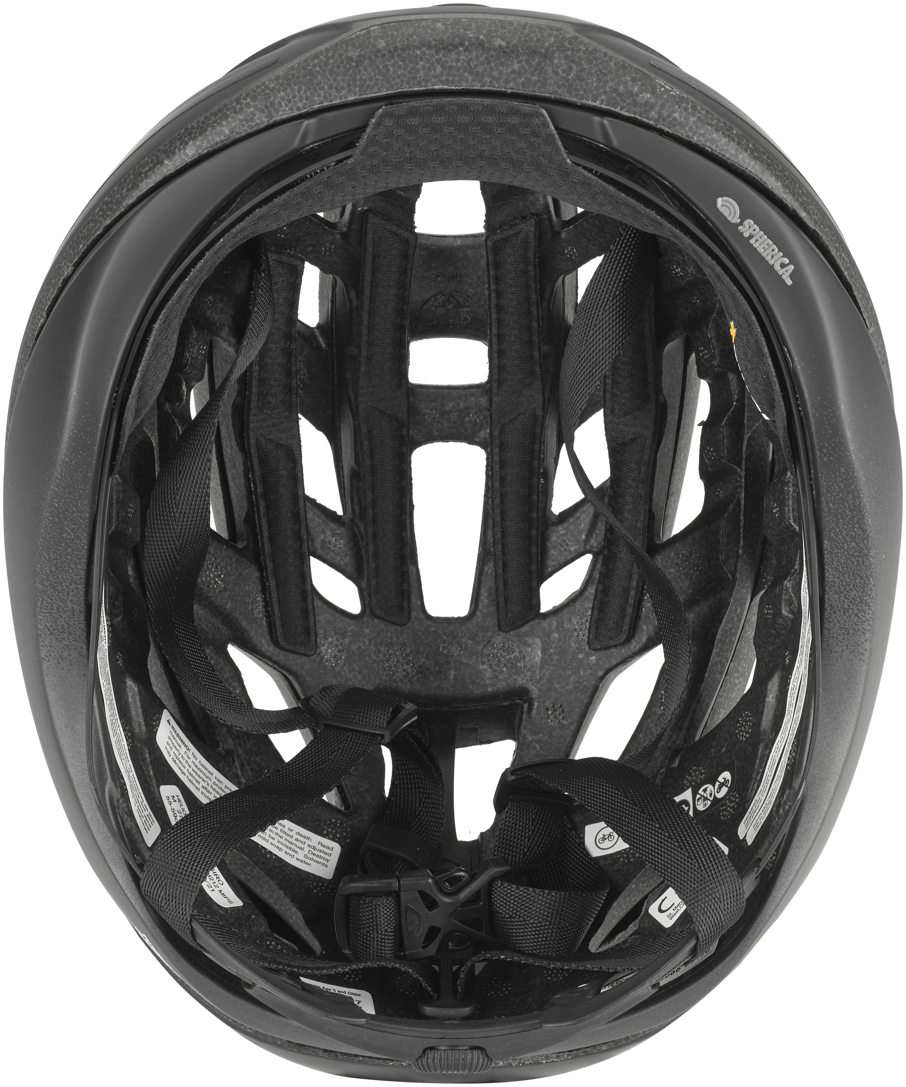 Giro Helios Spherical helm mat zwart vervaagd