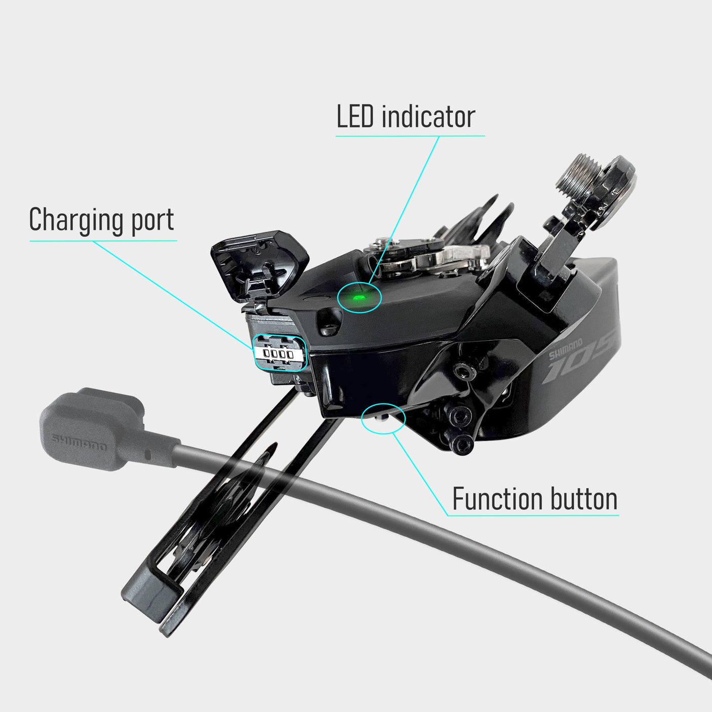 Shimano 105 RD-R7150 achterderailleur 12-speed DM