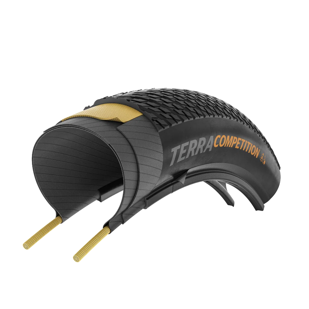 Continental Terra Competition Trail Grip E-25 28" vouwband zwart