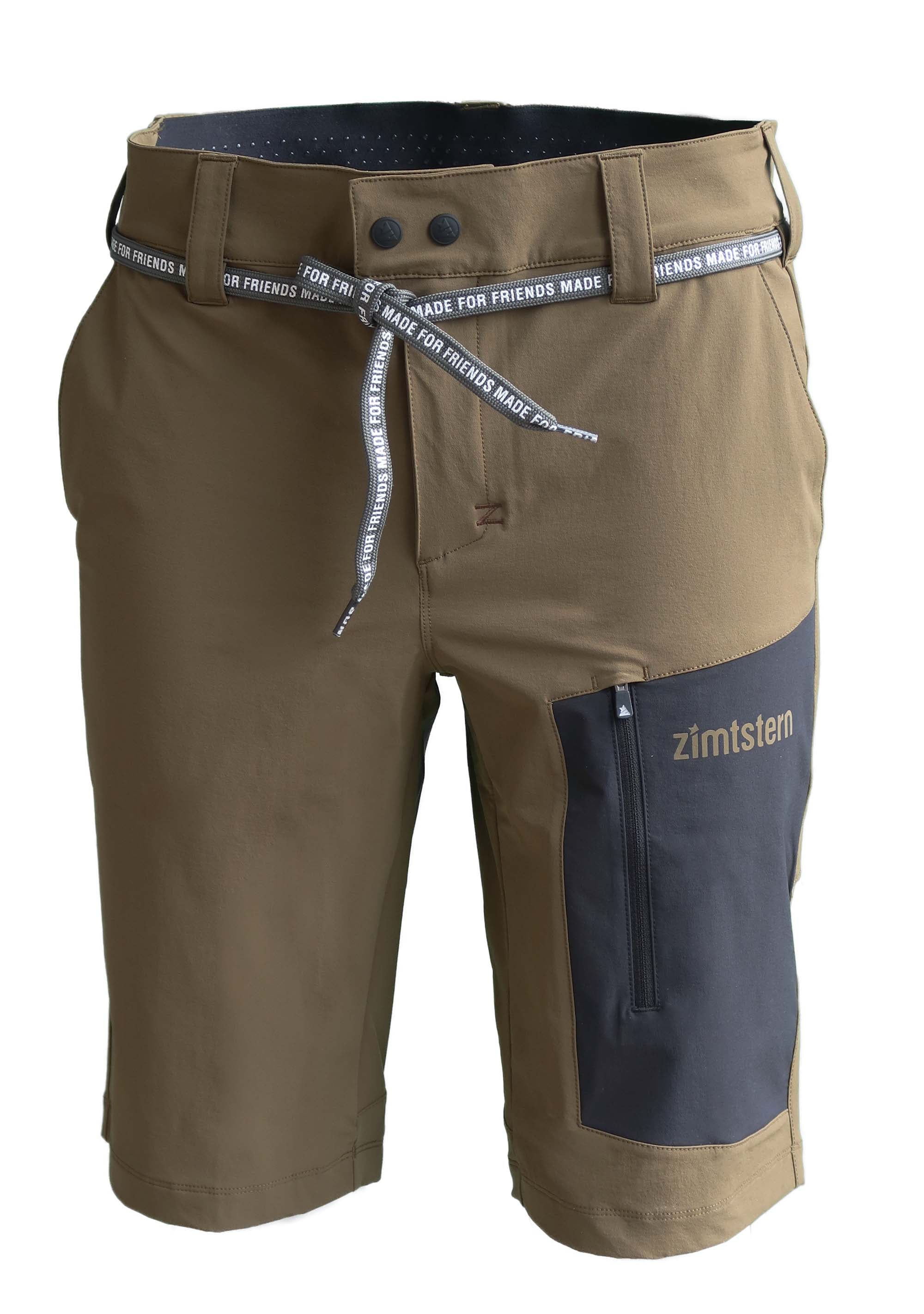 Zimtstern Xalpz Tech Shorts Heren Military Olive