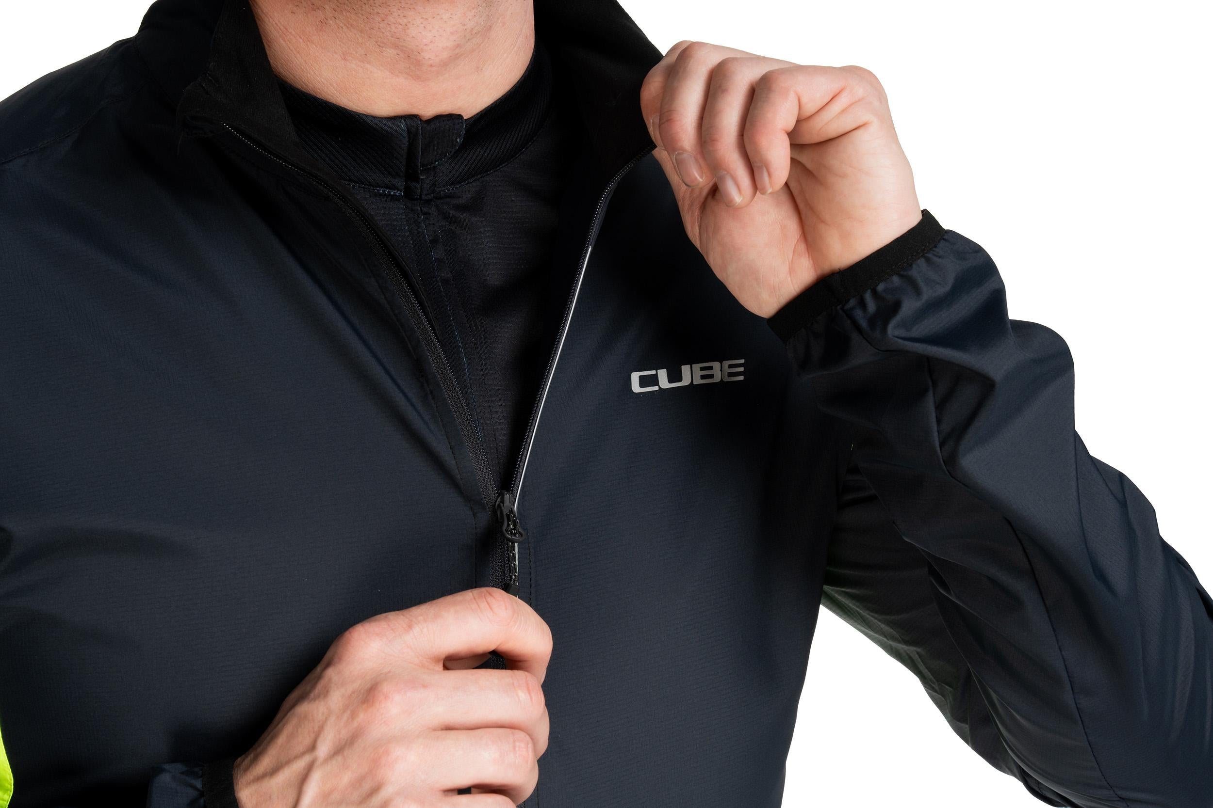 Cube Windjacke CMPT zwart´n´geel