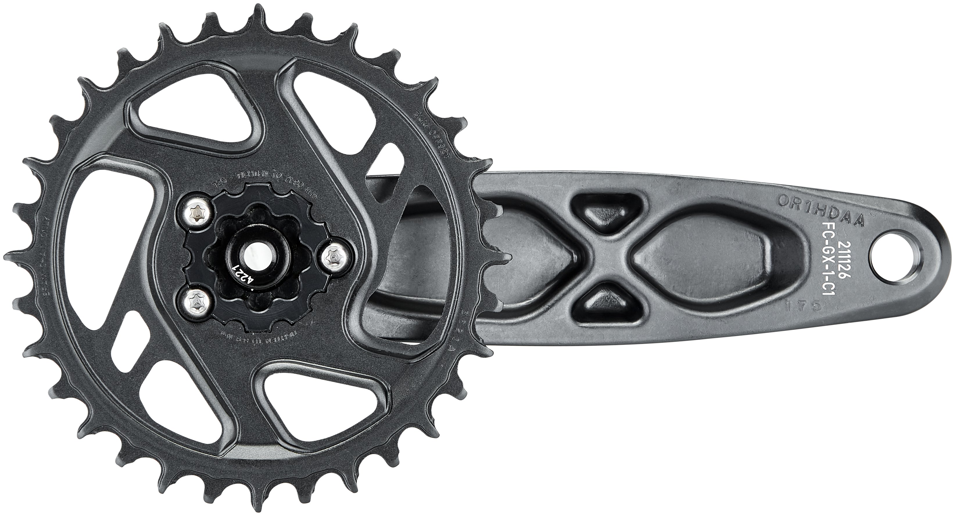 SRAM GX Eagle Boost DUB crankstel 12-speed 32 tanden DM grijs
