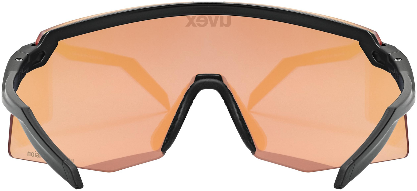 uvex Pace Stage Cv Fietsbril Zwart Mat / Spiegel Blauw