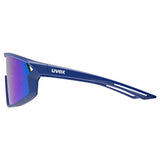 uvex Skyryse Jr. fietsbril Blauw Mat / Spiegel Groen
