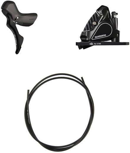 Shimano schijfrem TIAGRA ST-R4020 + BR-RS405, links, 2-speed