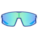 uvex Skyryse Jr. fietsbril Blauw Mat / Spiegel Groen