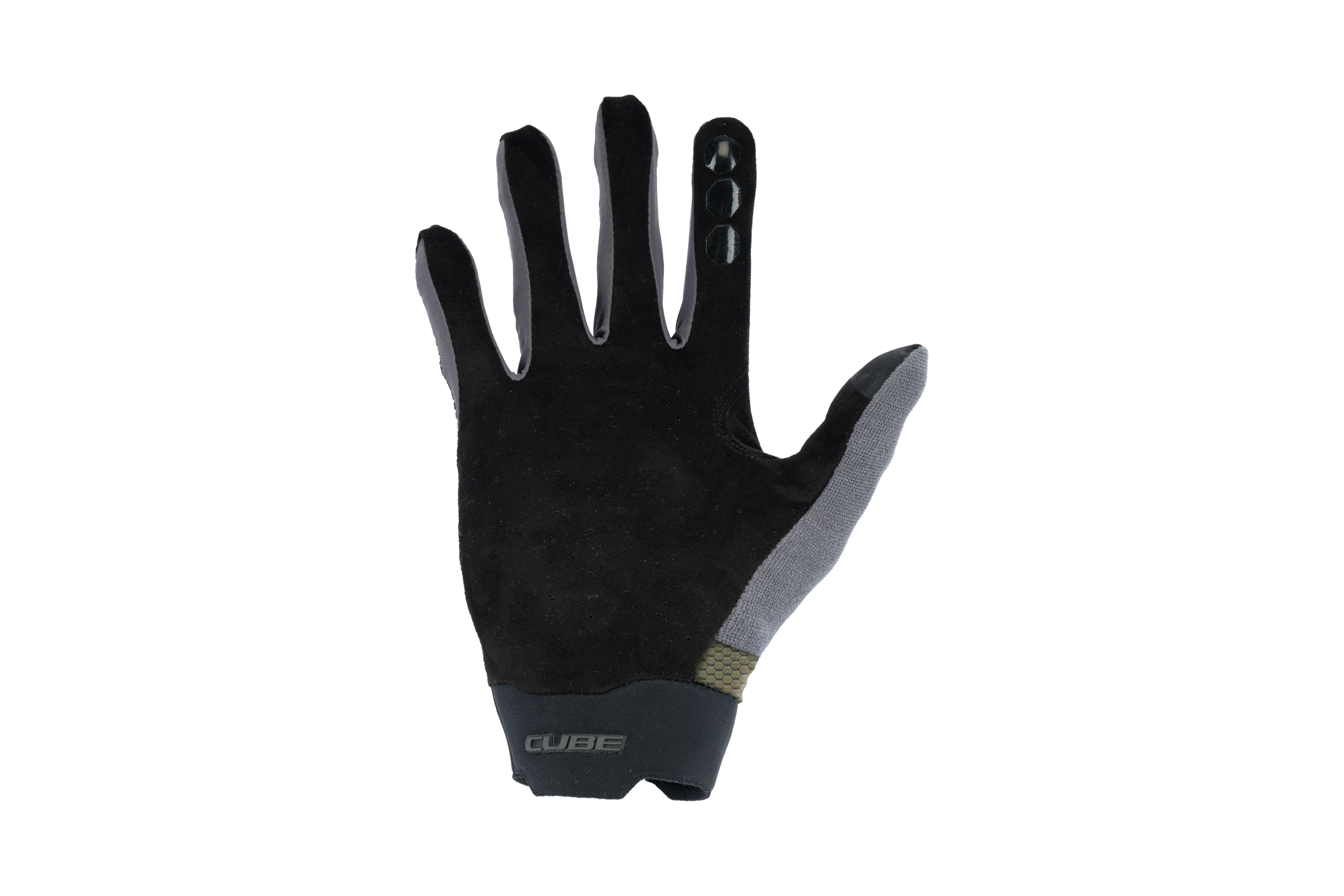 Cube handschoenen Gravity lange vinger TM olive´n´grey