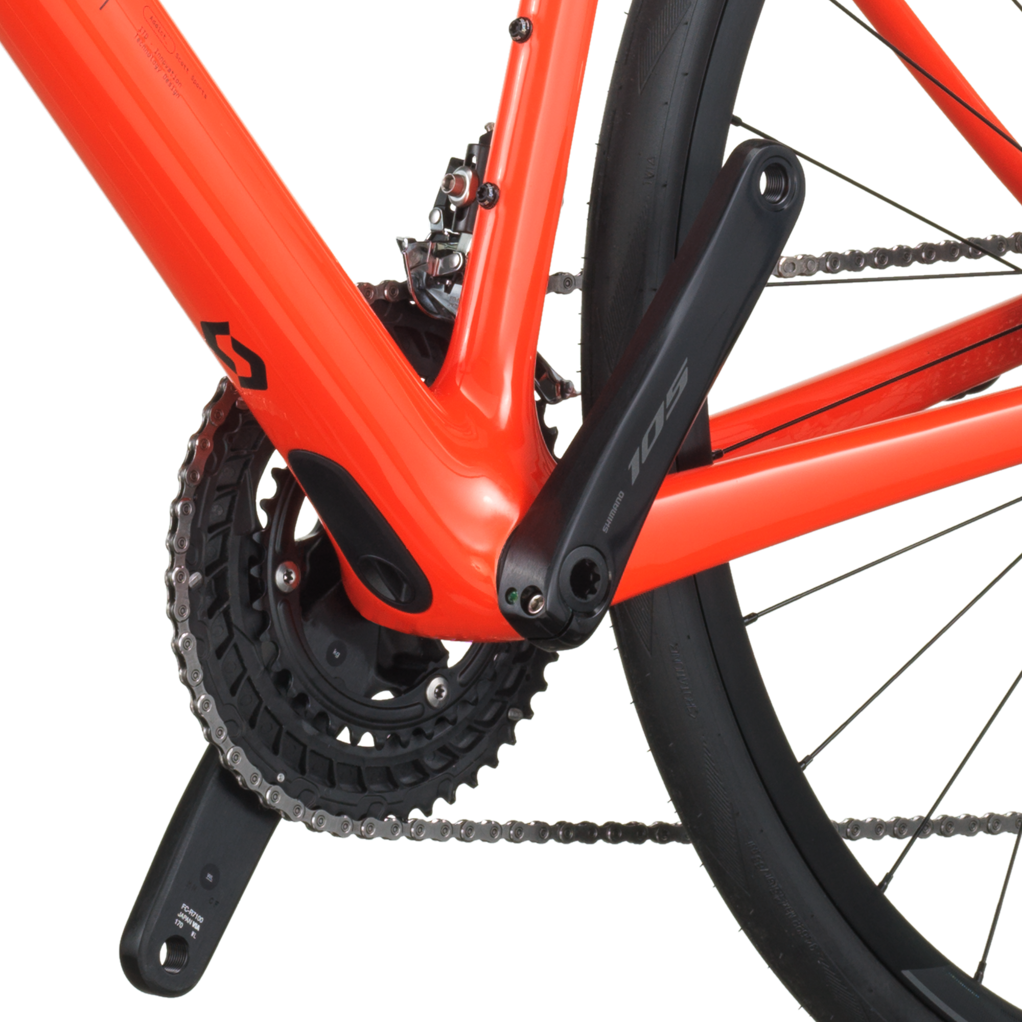 Scott Addict 50 vlammend oranje