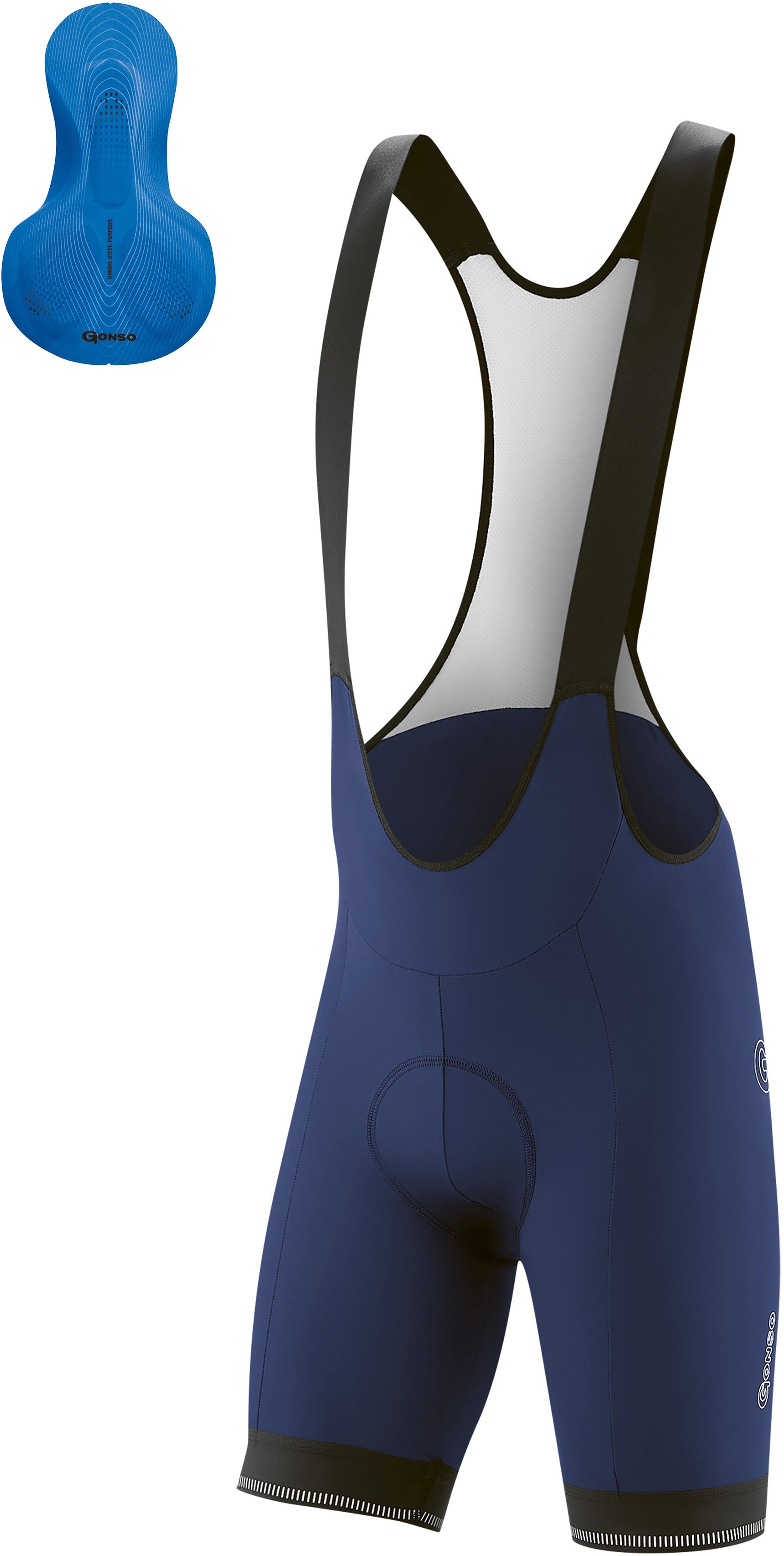 Gonso Sitivo dragershorts met vast zadelkussen heren etheblue/skydiver