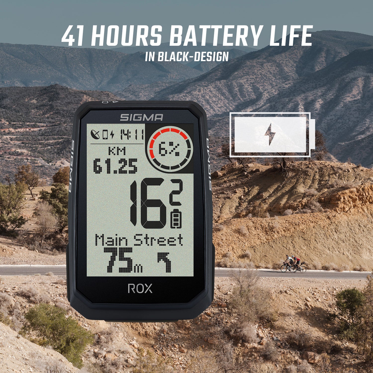 Sigma ROX 4.0 Endurance Navigatiecomputer HR Set zwart