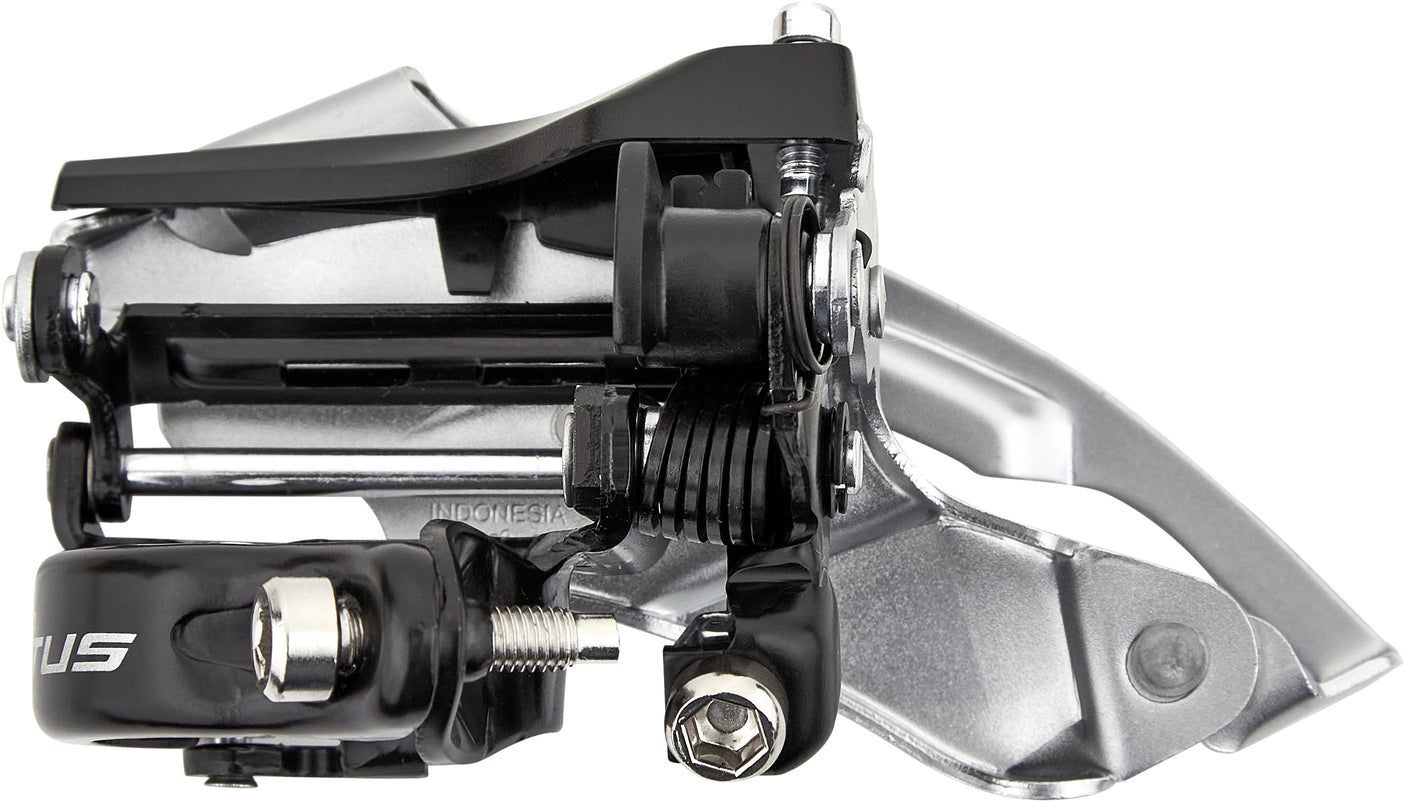 Shimano Altus FD-M370 Voorderailleur 3x9-speed Klem Dual-Pull zwart/zilver