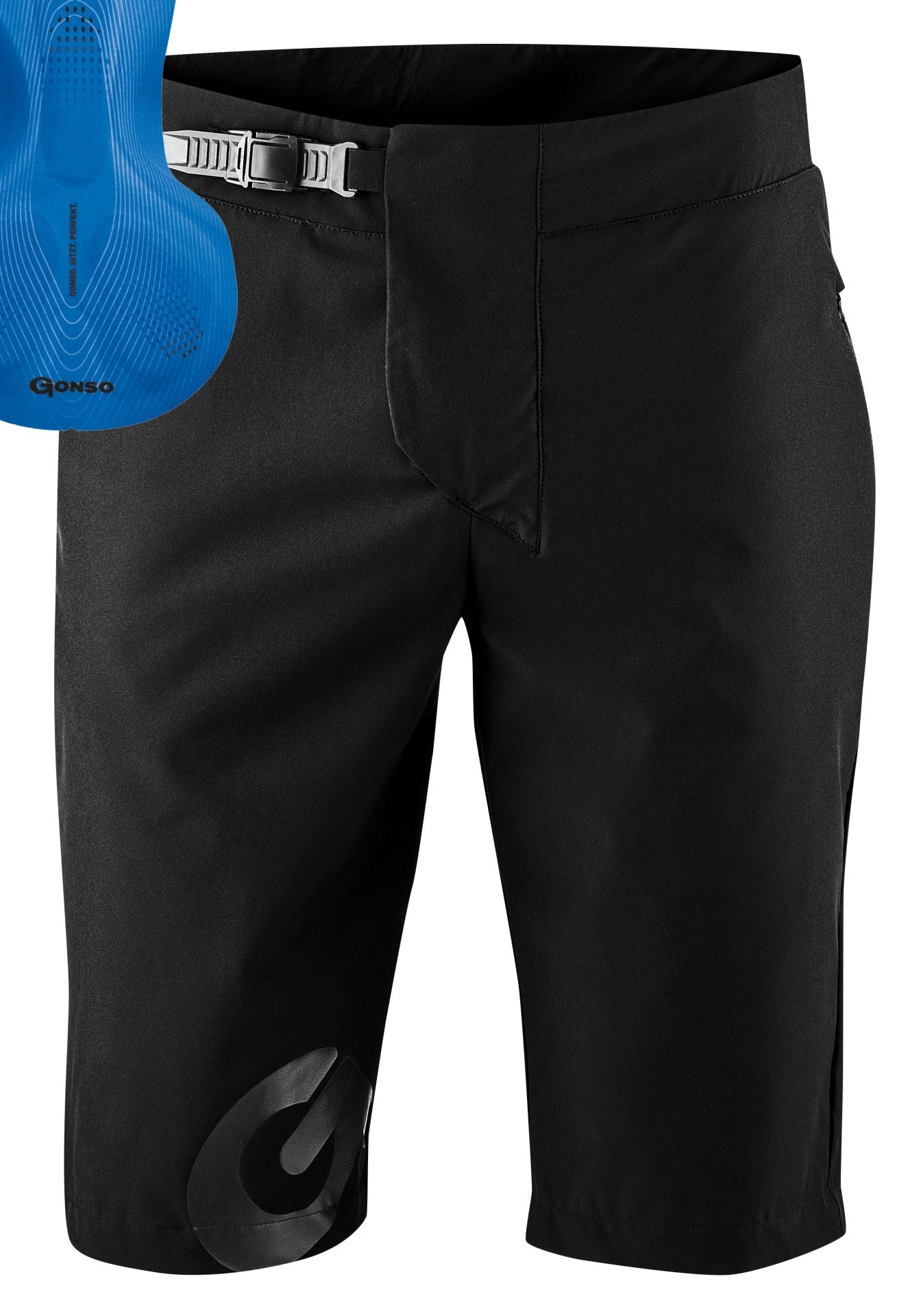 Gonso Sitivo fietsbroek met zacht zadelkussen heren zwart