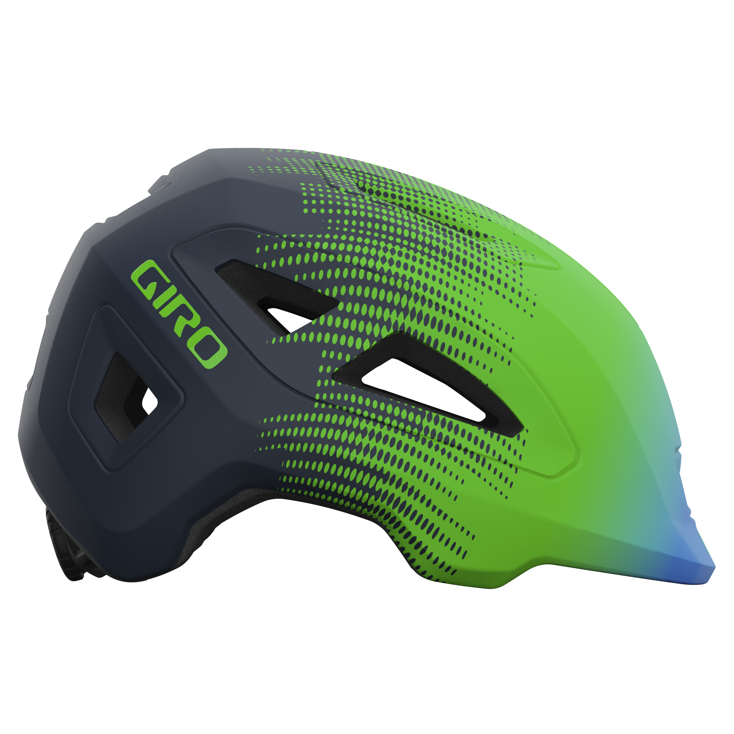 Giro Scamp II helm mat blauw/groene torens