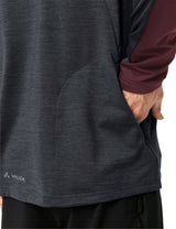 VAUDE All Year Moab T-shirt met doorlopende ritssluiting heren rood/grijs