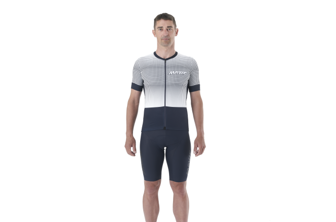 Mavic Aksium Graphic Jersey M Strepen / Diepblauw