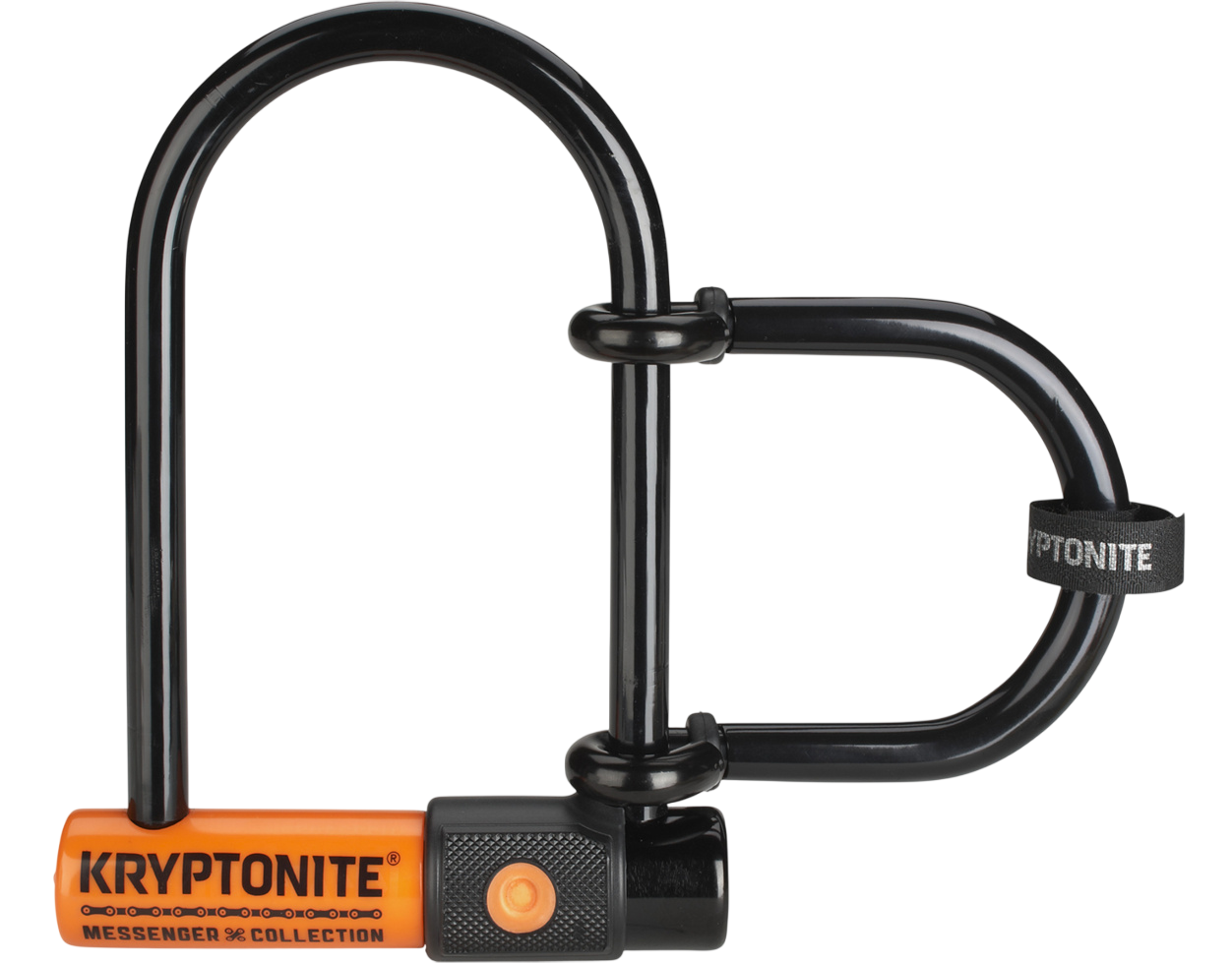 Kryptonite Messenger Mini+ (incl. verlenger) Zwart