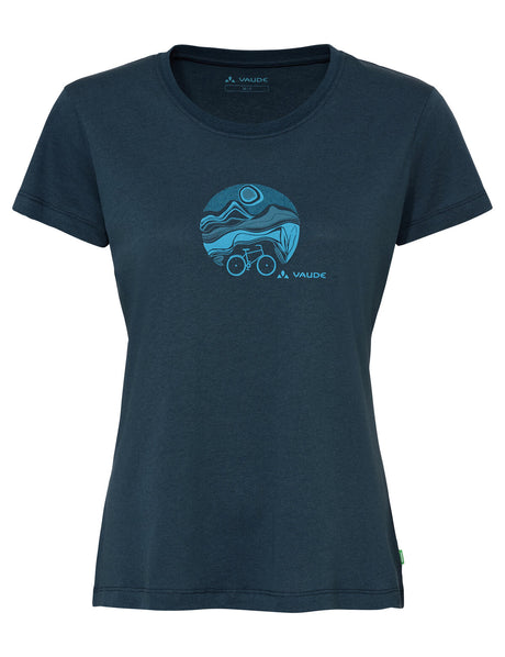 VAUDE Dames Fietser T-shirt V dark sea/dark sea
