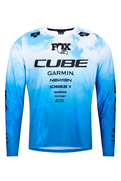 Cube MTB Shirt X Actionteam lange mouw black´n´white