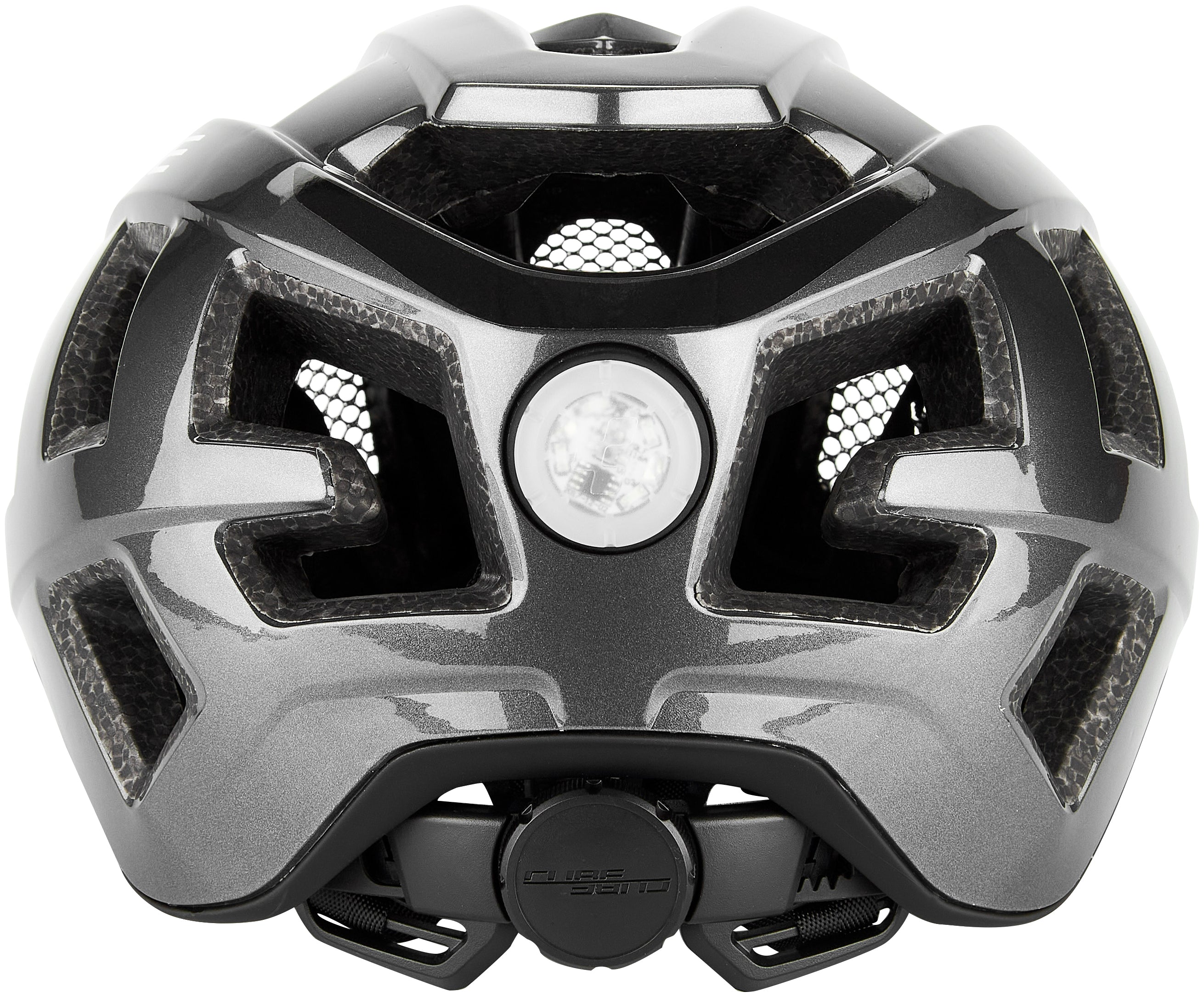 CUBE helm QUEST glanzend iridium zwart