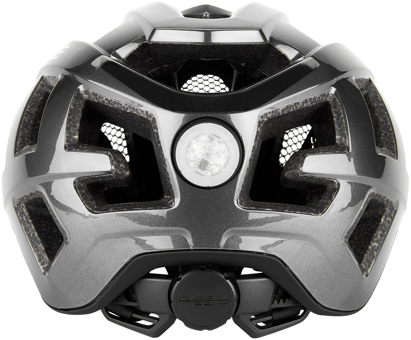 CUBE helm QUEST glanzend iridium zwart