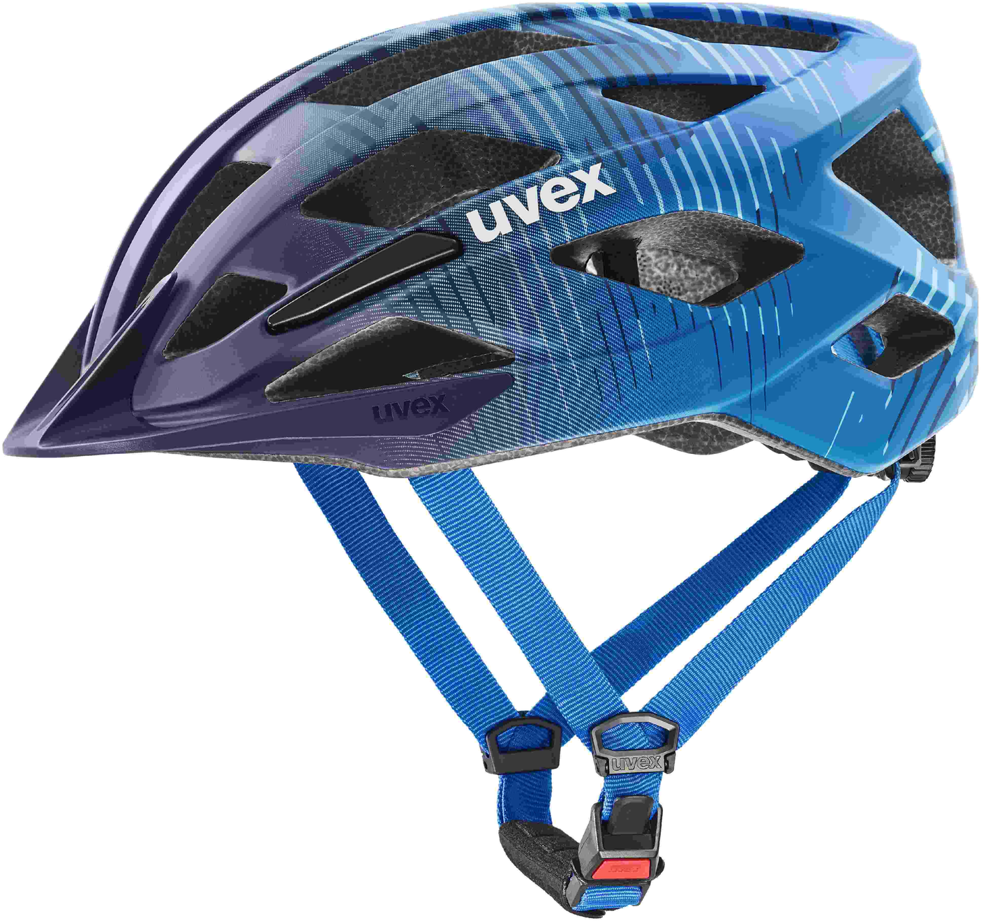 uvex Air Wing 2 Cc kinderhelm Dusk-Bubble Blue mat