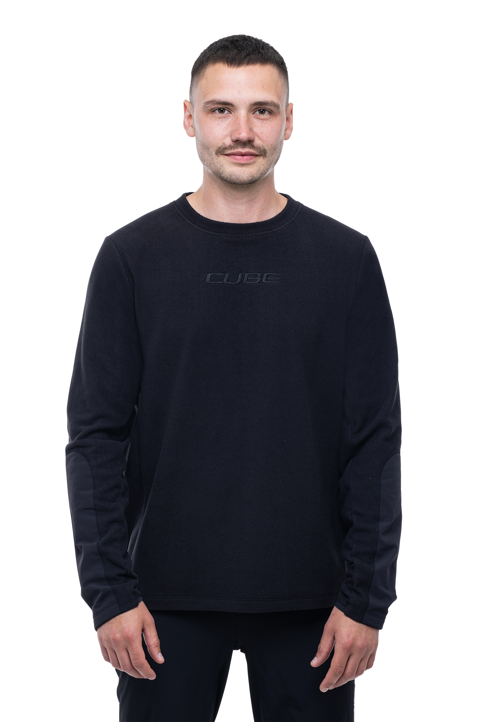 CUBE ATX Fleece shirt lange mouw zwart