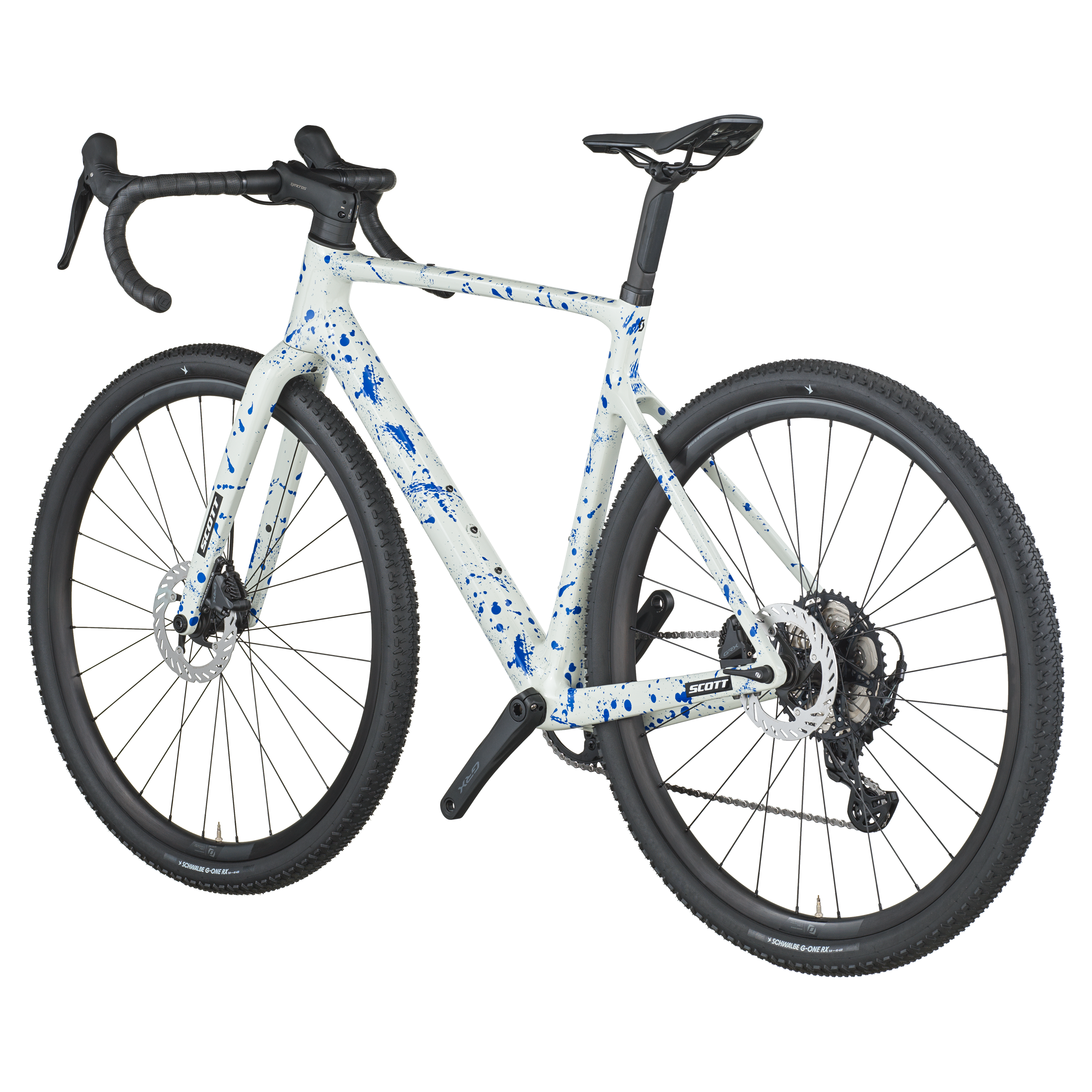 Scott Addict Gravel 30 wit/spat blauw