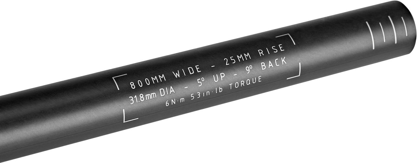 Truvativ Descendant Riser Carbon DH Stuur Ø31,8mm 25mm zwart