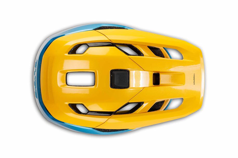 CUBE Helm TROOPER geel´n´blauw´n´roze