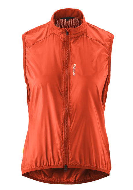 Gonso Road Vest Wind Dames fiesta red