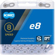KMC E8 EPT Ketting 6/7/8-speed 122 schakels E-25 zilver